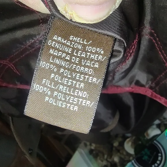 St. Johns Bay genuine leather jacket - Picture 3 of 9